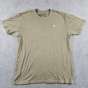 Into The AM Mens XL T-Shirt Olive Green Heather Crewneck Short Sleeve Logo Tee